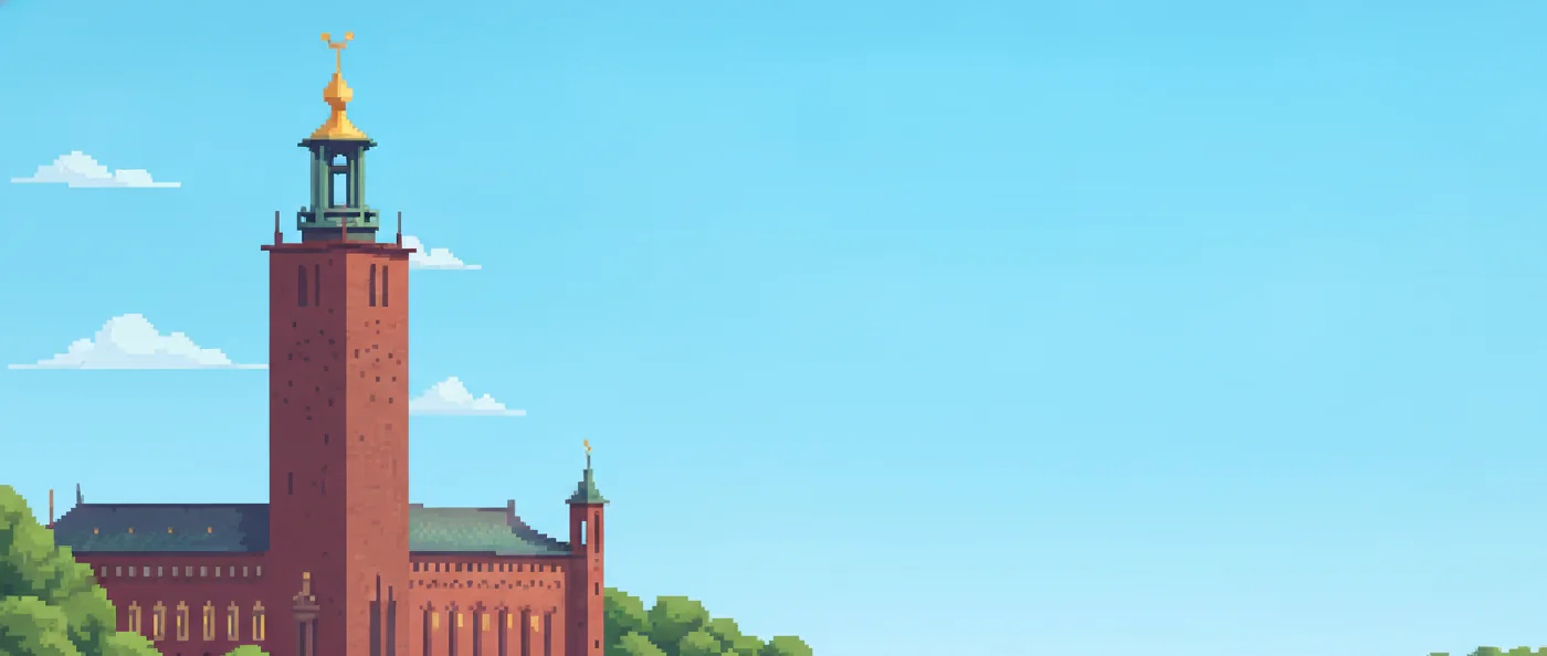 Stockholm City Hall on a summer day: NorReach is built here, and your workspace data is hosted in the EU.